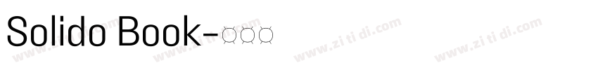 Solido Book字体转换 Solido Book字体转换